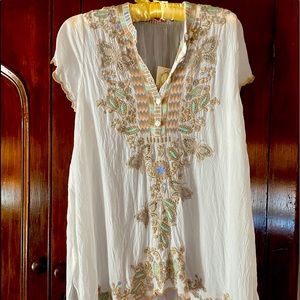 NWT Johnny Was Monark Tunic Top Shirt Blouse